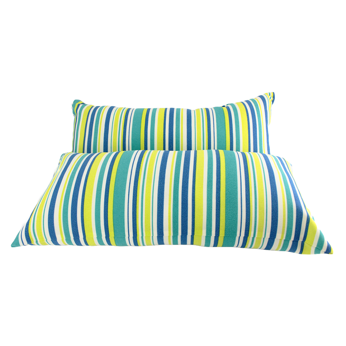 Yellow stripe outdoor online pillow